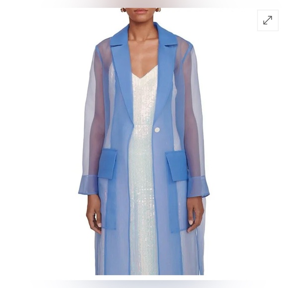 STAUD sheer belted midi dress - Picture 4 of 14